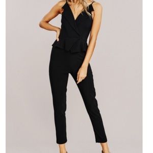 Main Strip Black Jumpsuit